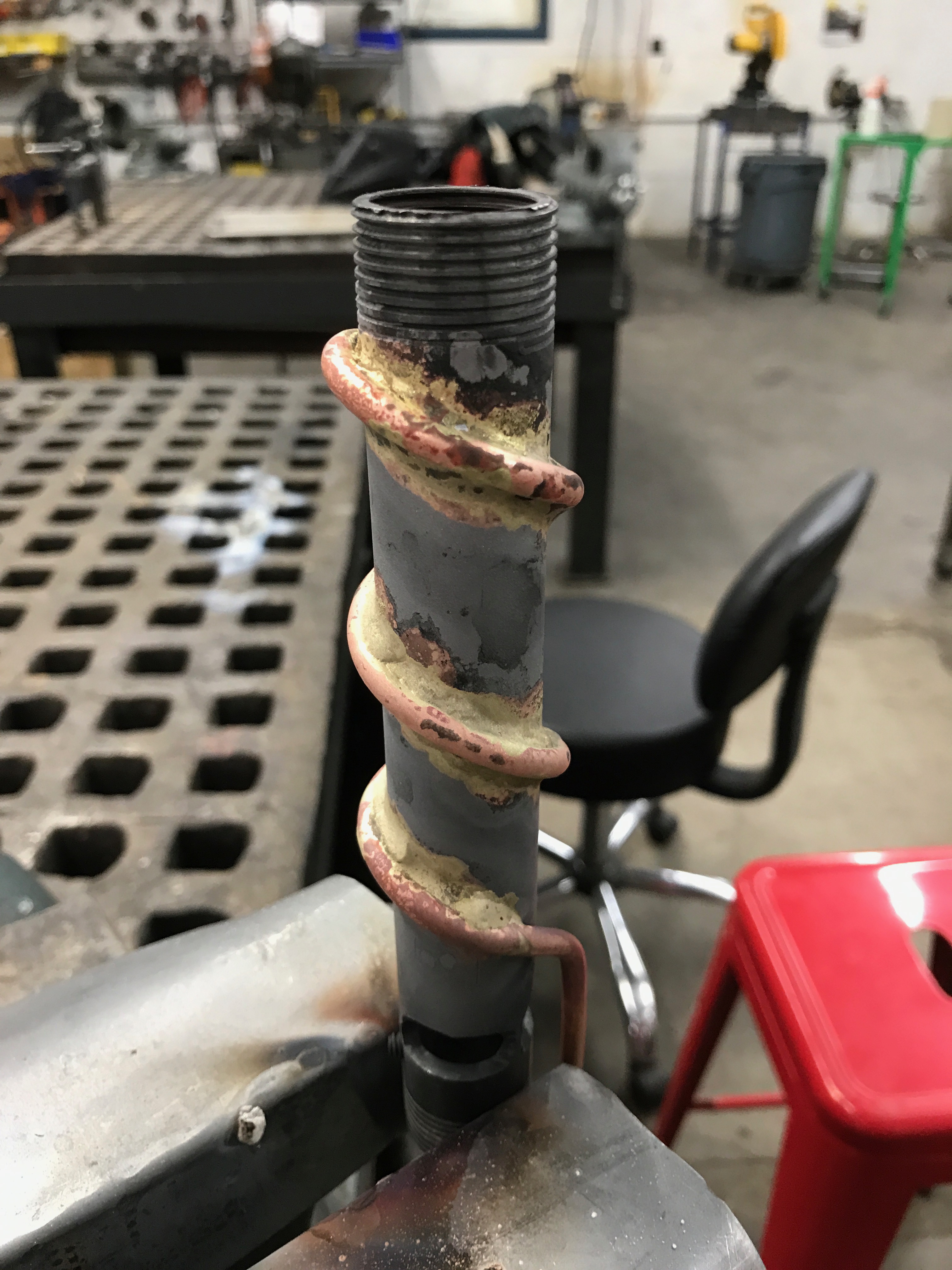 An attempt to cool add cooling to a pipe