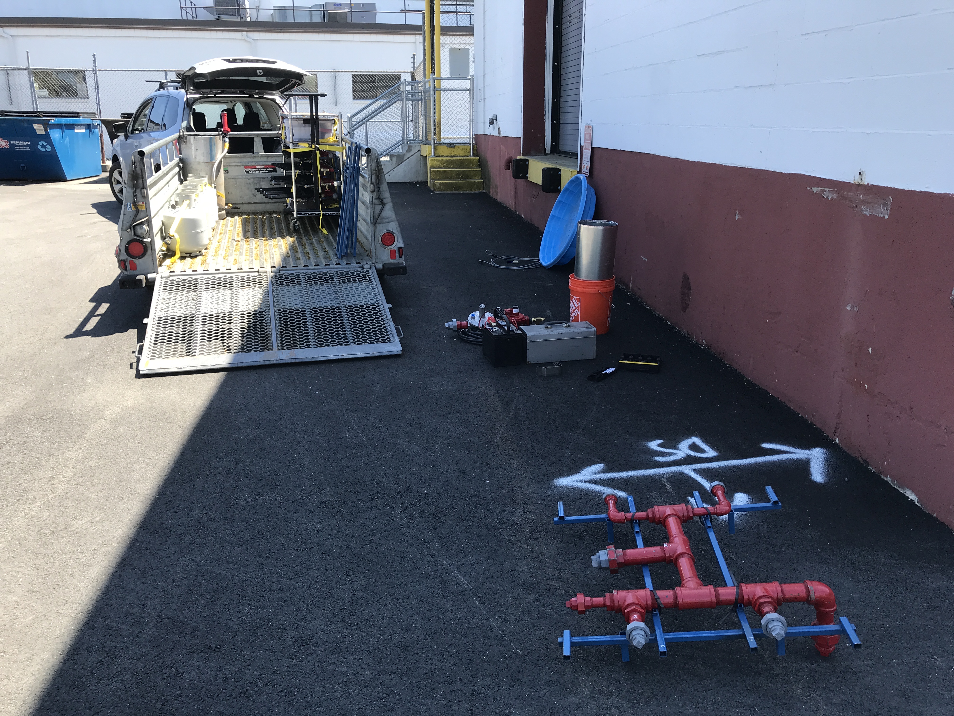 Loading into trailer